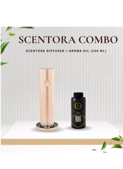 Scenta Flora Scentora Diffuser + Oud Immortal Oil Combo | Smart Scenting for Home & Office | Luxurious Scent with Pineapple & Cedarwood (200ml)  - Image 1