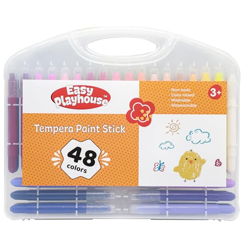 Easy Playhouse Tempera Paint Sticks 48pk Vibrant Color Set NonToxic No Mess Washable Water Soluble Quick Drying ArtCraft Supplies Kids 3 - Image 5