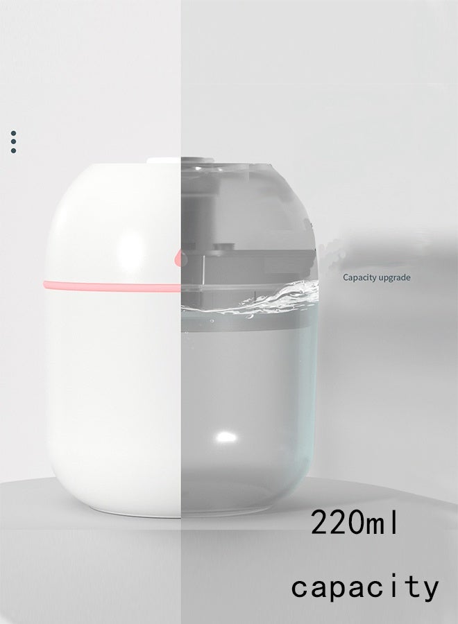MANBO Portable Mini Humidifier with LED Night Light, Silent Desktop Mist Humidifier - Image 5
