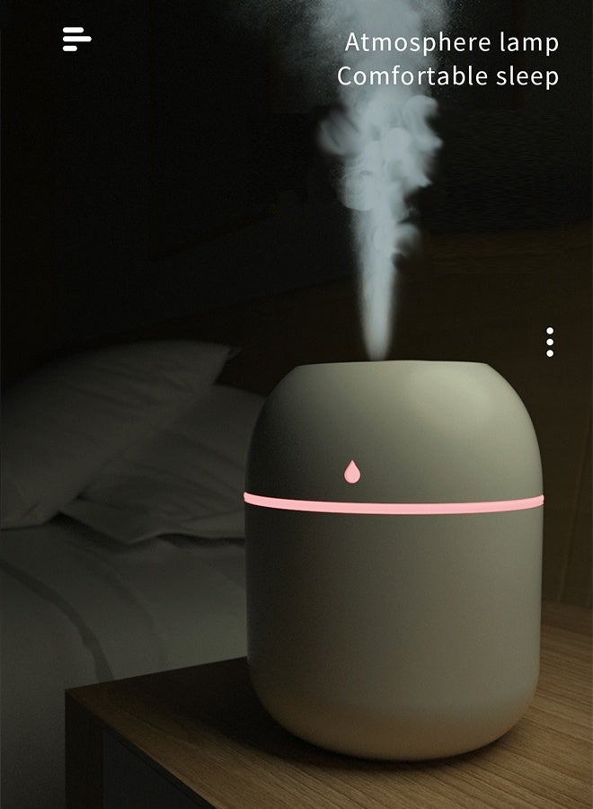 MANBO Portable Mini Humidifier with LED Night Light, Silent Desktop Mist Humidifier - Image 3