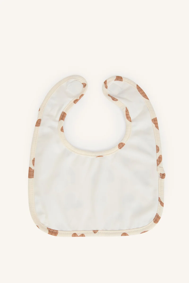 ديفاكتو Baby Girl 100% Cotton Waterproof Lined Bib