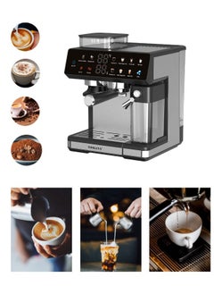 sokany 4 In 1 Automatic Espresso Machine,1800W/2.6L Cappuccino/Latte/Espresso/Grind Coffee Machine with Automatic Milk Frother, 20 Bar Pump Pressure,Touchscreen Coffee Maker for Home and Office,SK-04032  - Image 2
