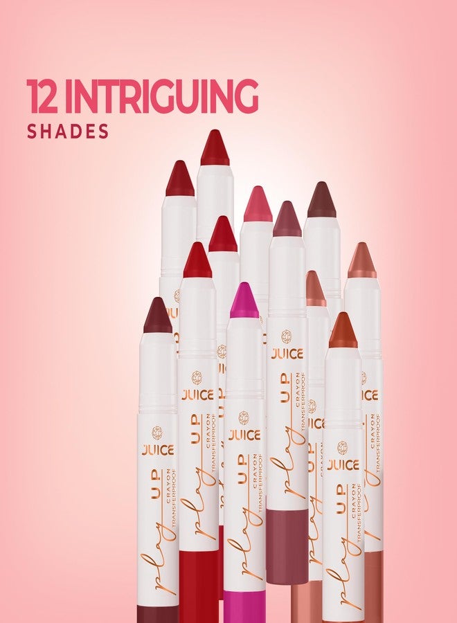 Juice Long Lasting, 3pc Lipstick Combo Set For Women(Coral Charm-MCR06 Lip Crayon, Gloss Kiss-G01 Liquid Lipstick, Fig Frenzy-M17 Slim Stick) - Image 2