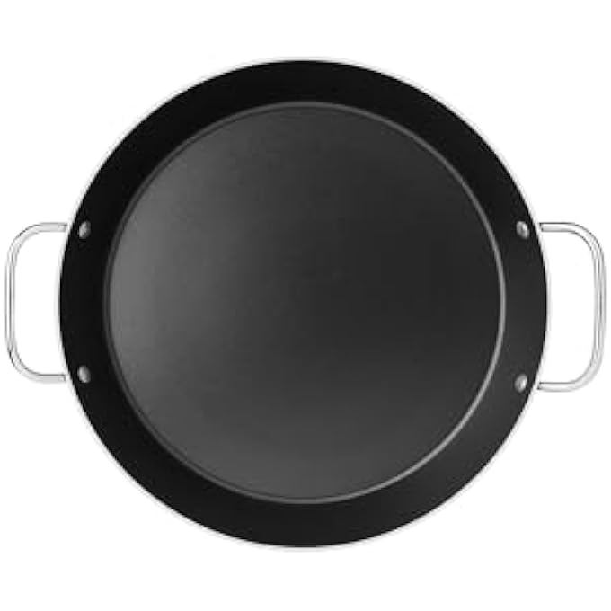 ترامونتينا مقلاة لوريتو جرافيت 38 سم 54 لتر من الألومنيوم للبايلا مع طلاء داخلي غير لاصق من ستارفلون ماكس خالٍ من حمض بيرفلورو الأوكتانويك ومقابض معدنية - Image 3