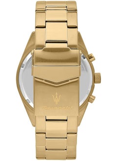 مازيراتي ساعة كومبيتيزيوني متعددة الوظائف للرجال 43 مم باللون الذهبي R8853100026  - Image 3