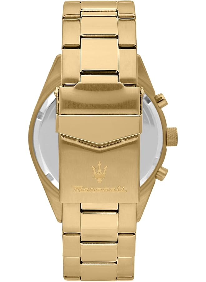 Maserati Competizione 43 Mm Multifunction Men Watch Gold R8853100026 - Image 3