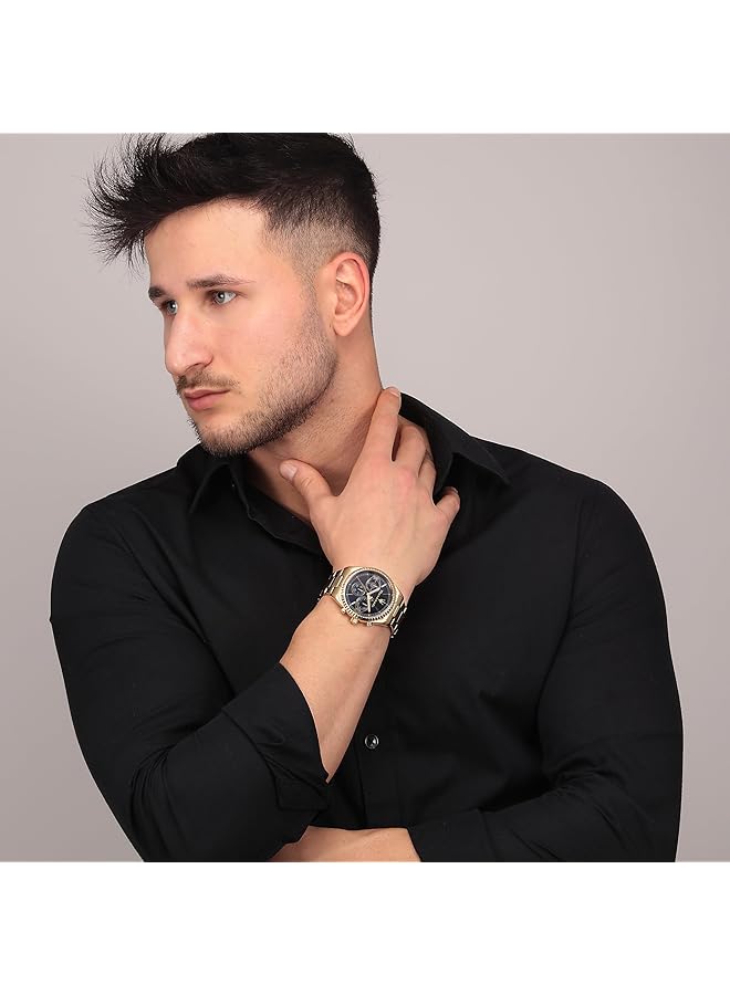 Maserati Competizione 43 Mm Multifunction Men Watch Gold R8853100026 - Image 4