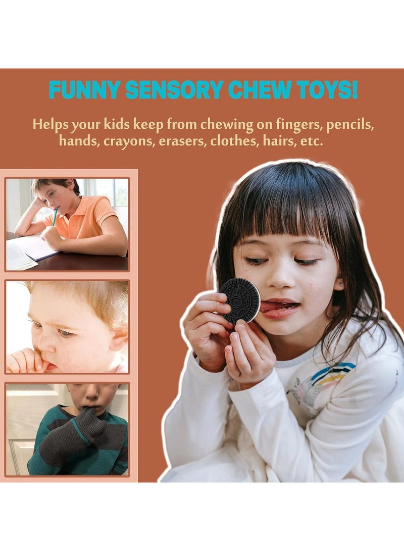 Mr. Penda 2 Pack Sensory Chew Necklaces, Durable Silicone Chew Toys for Anxiety Relief, Perfect for Autism, ADHD & SPD Needs, Home, School & Travel Companion for Kids and Adults (Black and Brown) - Image 4