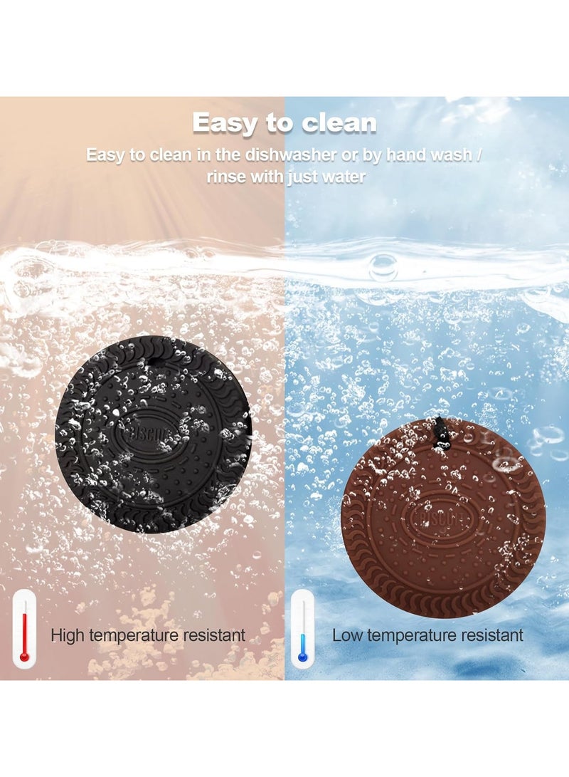 Mr. Penda 2 Pack Sensory Chew Necklaces, Durable Silicone Chew Toys for Anxiety Relief, Perfect for Autism, ADHD & SPD Needs, Home, School & Travel Companion for Kids and Adults (Black and Brown) - Image 5