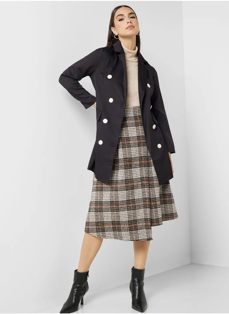 ELLA Belted Double Breasted Blazer