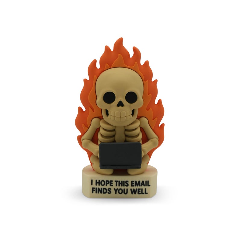 GOOFBALLS Miniature Desk Figurine â€“ Cute & Quirky Office Decor for Desk, Shelf, or Workspace â€“ Fun Tiny Collectible Statue for Adults, Coworkers, or Home Office Gift- Hope This Email Finds You Well - Image 1