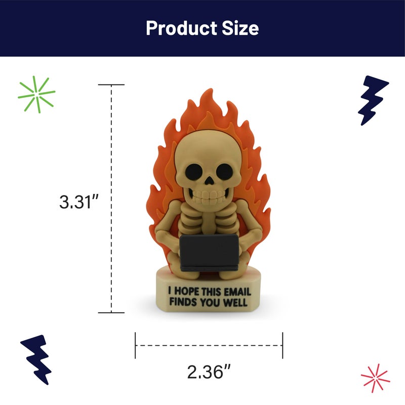 GOOFBALLS Miniature Desk Figurine â€“ Cute & Quirky Office Decor for Desk, Shelf, or Workspace â€“ Fun Tiny Collectible Statue for Adults, Coworkers, or Home Office Gift- Hope This Email Finds You Well - Image 2