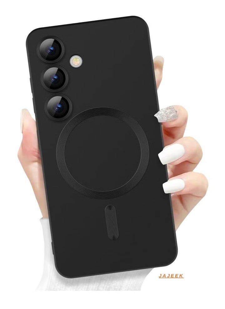 JAJEEK Samsung Galaxy S24 Plus 5G Magnetic Case Cover – Luxury Metallic Paint Silicone, Full Camera Lens Protector, Shockproof Design, Ultra-Slim Protection for Samsung Galaxy S24 Plus 5G - Image 1