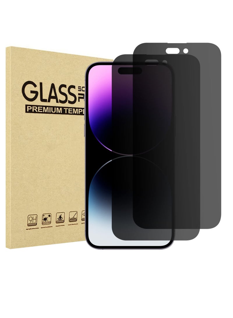 Procases Privacy Screen Protector for Iphone 14 Pro Max 2022 9h Anti Spy Dark Tempered Glass Screen Film Guard for Iphone 14 Pro Max 6.7 Inch 2022 Case Friendly Bubble Free - Image 1