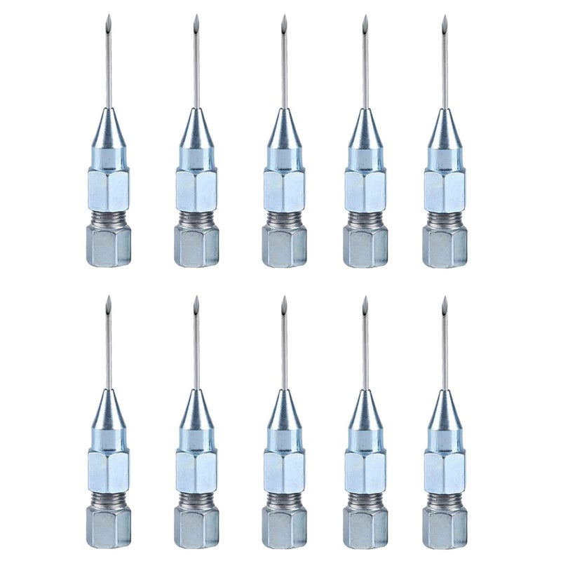 BENLIUDH Grease Injector Needle Nose Grease Dispenser for greasing Sealed Joints Needle Grease Fittings Up to 6000 Max PSI18 NPT10 Pack