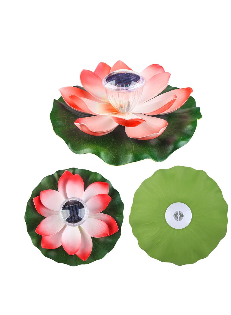 Solar Outdoor Lights, Solar Lotus Flowers Lights, 1 Pcs LED Garden Lights, Floating Pool Lights, Lotus Flower Decoration, Floating Pond Decor, for Pool Garden Fish Tank Wedding Or Party Decoration - Image 3