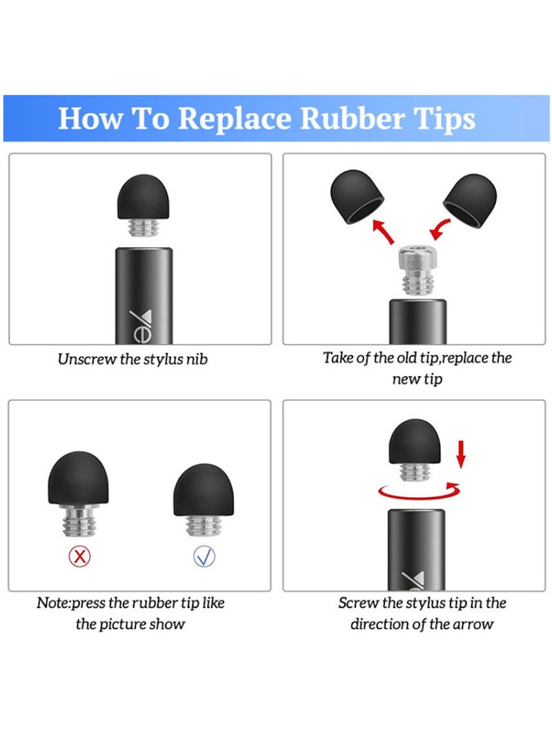 ST01 2 In 1 Capacitive Active Tablet Smart Pressure Touch Screen Stylus Pen For IPad Laptop - Black - Image 5