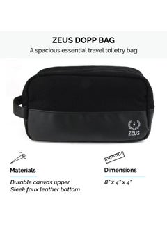 Zeus Refined Essential Beard Care Kit With Travel Toiletry Bagbeard Wash Beard Conditioner Refined Beard Oil & Travel Dopp Bag(Verbana Lime) Made In Usa  - Image 5