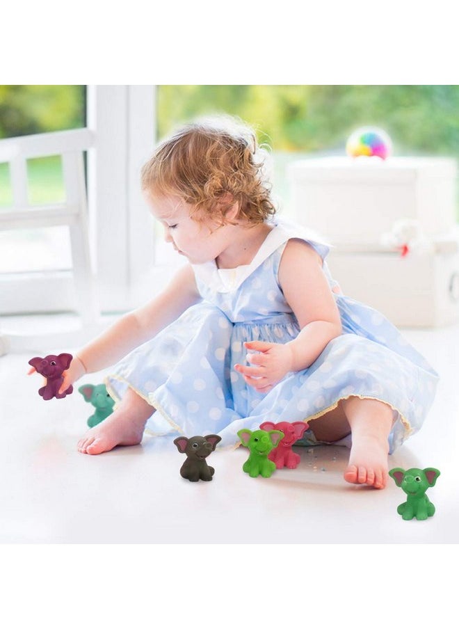 ArtCreativity - ArtCreativity Rubber Water Squirting Elephants, Pack of 12, Bathtub and Pool Toys for Kids, Safe and Durable Water Squirters, Birthday Party Favors, Goodie Bag Fillers - Image 1