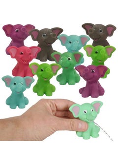 ArtCreativity Rubber Water Squirting Elephants, Pack of 12, Bathtub and Pool Toys for Kids, Safe and Durable Water Squirters, Birthday Party Favors, Goodie Bag Fillers