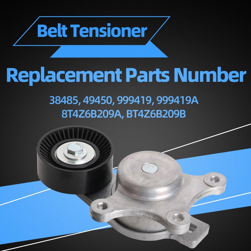 Generic Riyhch Drive Belt Tensioner Kit, 38485 Fit for Ford Explorer Edge Fusion 2007-2012, Fit for Lincoln MKX MKZ 2007-2012, for Mazda 6 CX-9 2007-2015, V6 3.5/3.7 L V6, 49450 6PK1140 4PK894F  - Image 2