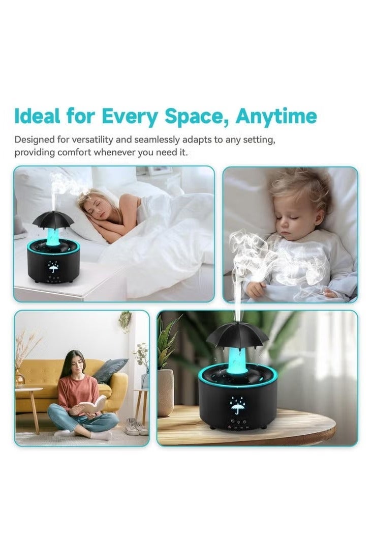 ELTRAZONE 2-in-1 Rotating Umbrella Humidifier & Aroma Diffuser – Portable USB Air Humidifier with Scent Diffuser for Home, Office, Bedroom, and Study – Quiet Operation & Stylish Design - Image 5
