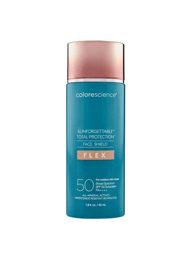 Colorescience Total Protection Face Shield Flex Spf 50, Zinc Oxide Formula, Medium, 1.8 Fl. Oz. - Image 1