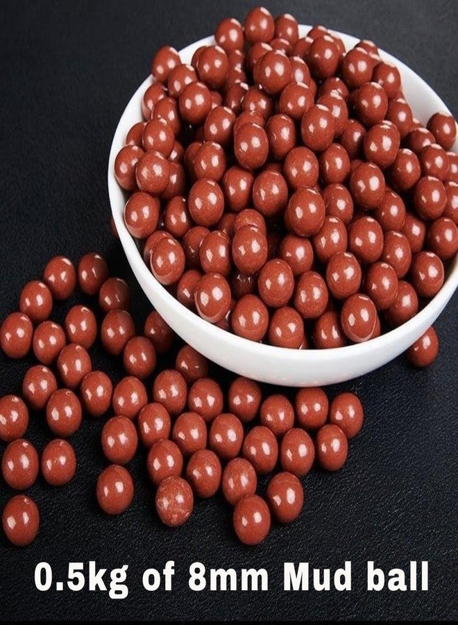 Slingster® 8mm Red Biodegradable Clay Balls - 500g Natural Mud Practice Balls for Outdoor Slingshot Training - Image 3