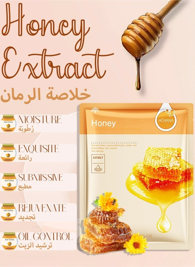 HCHANA Plant Nutrition Antioxidant Facial Sheet Mask-Premium Essence Moisturizing|Anti-aging Hydrating Face Masks,Clarifying,Nourishing And Firming|Face Mask Skin Care&Beauty Facial Sheet Mask,Cruelty-Free - Image 2