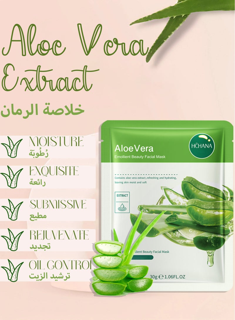 HCHANA Plant Nutrition Antioxidant Facial Sheet Mask-Premium Essence Moisturizing|Anti-aging Hydrating Face Masks,Clarifying,Nourishing And Firming|Face Mask Skin Care&Beauty Facial Sheet Mask,Cruelty-Free - Image 5