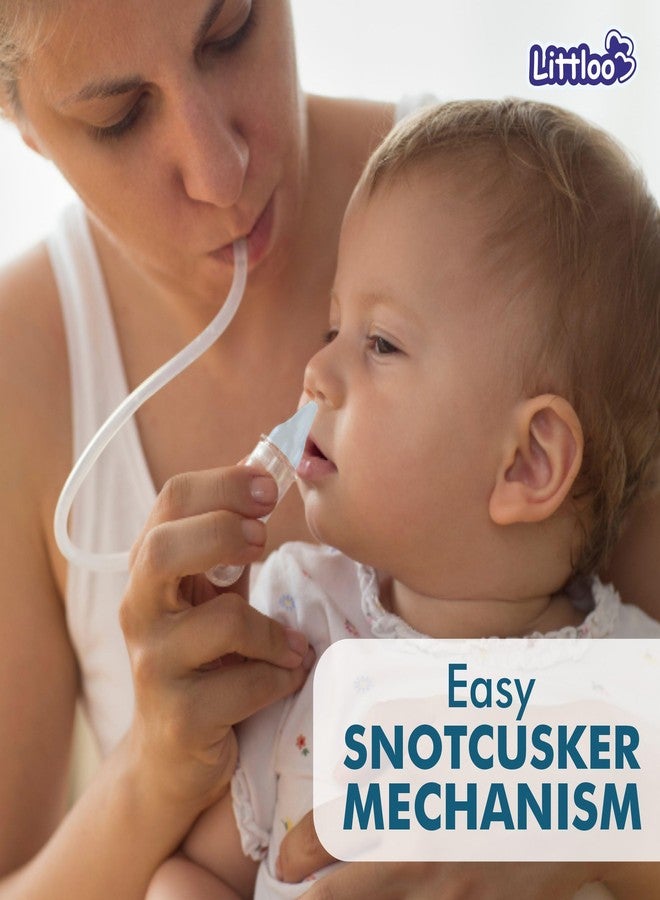 Littloo Nasal Aspirator for Babies | Effective and Safe Congestion Relief with Snotscuker Mechanism | Pack of 2 - Image 3
