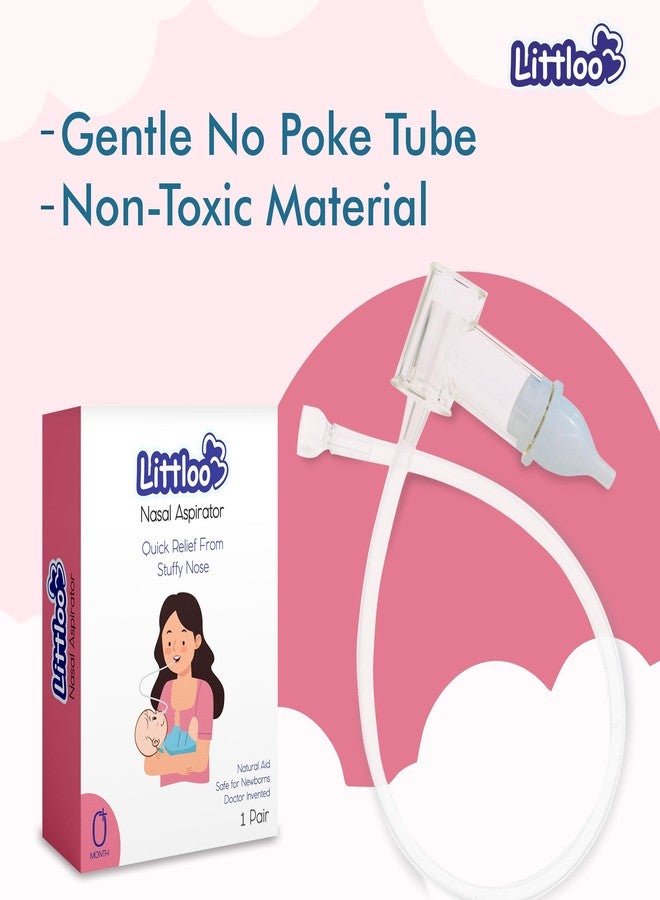 Littloo Nasal Aspirator for Babies | Effective and Safe Congestion Relief with Snotscuker Mechanism | Pack of 2 - Image 5