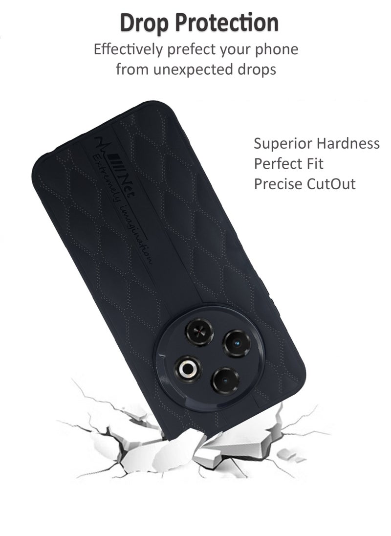 Waldic - Tecno Spark 30C 5G Premium Case | Premium Silicone Case Cover Designed for Tecno Spark 30C 5G | Tecno Spark 30C 5G Case Camera and Drop Protection Thin Protective Back Cover Case for Tecno Spark 30C 5G - Black - Image 1