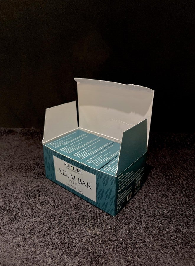 minature Mi Nature Pure Alum Bar Pack of 5(100g*5) |Natural Phitkari Block |Potassium Alum Stone |Shaving Bar |Skin Astringent |Water Clarifier |Odor Control - Image 4