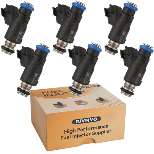 Pjvmvo 12592648 OE Performance Fuel InjectorsCompatible wChevy 35L Impala Malibu 2007 2008 2009 2010Compatible wBuick 39L Lucerne TerrazaCompatible wPontiac G6 Montana 35L2 Holes Set of 6 - Image 1