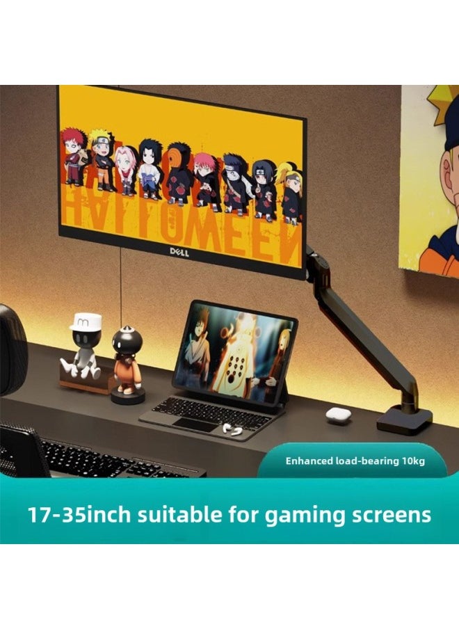 Generic - Computer Monitor Bracket Desktop Elevated Rack Rotating Screen Punch-Free Dual-Screen Desktop Display Hanger Base-Color:Special For Notebook -23-inch Notebook Is Applicable [1-10KG Bearing]] - Image 1