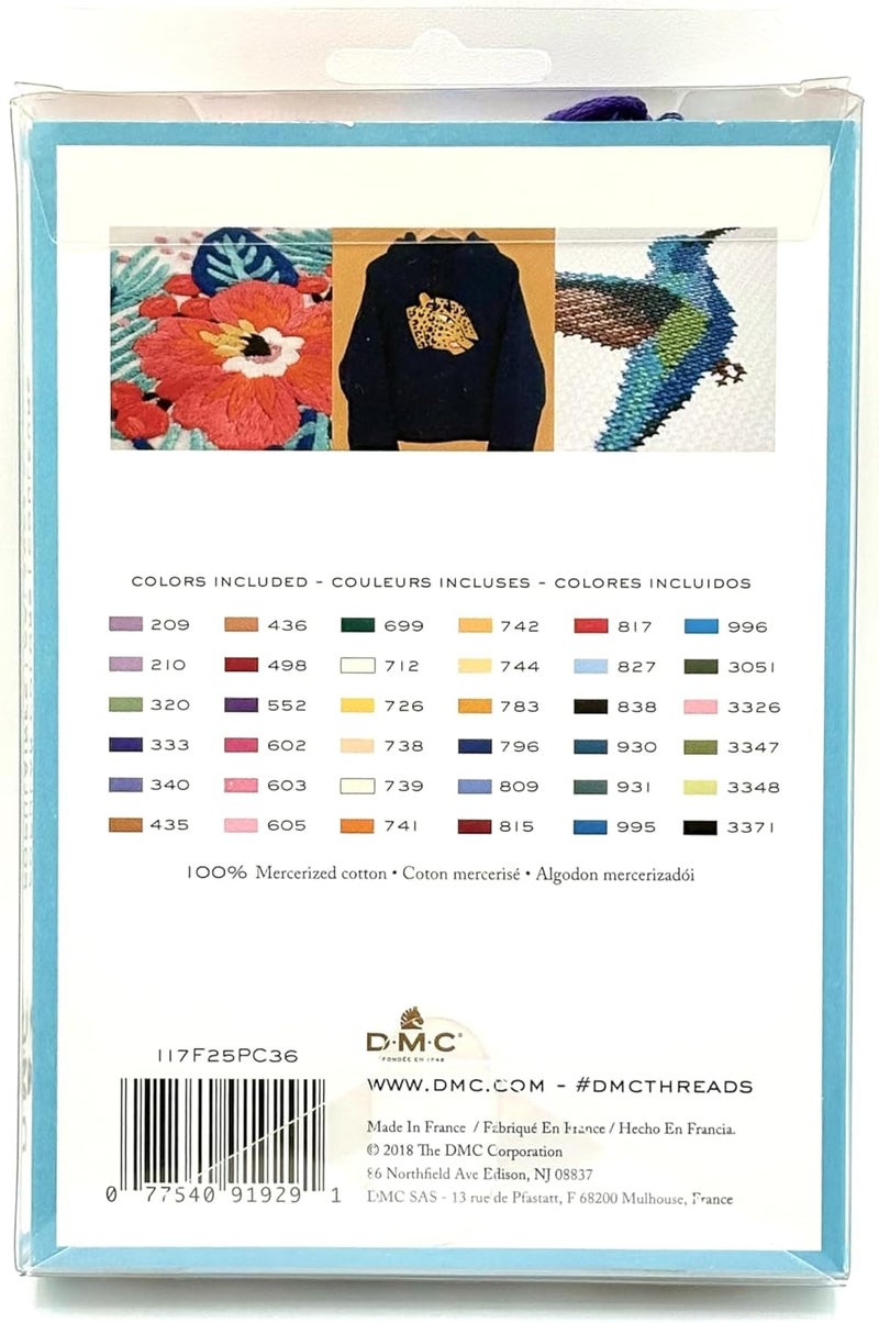 DMC 117F25-PC36 Embroidery Popular Colors Floss Pack, Colors may vary, 8.7-Yard, 36/Pack - Image 2