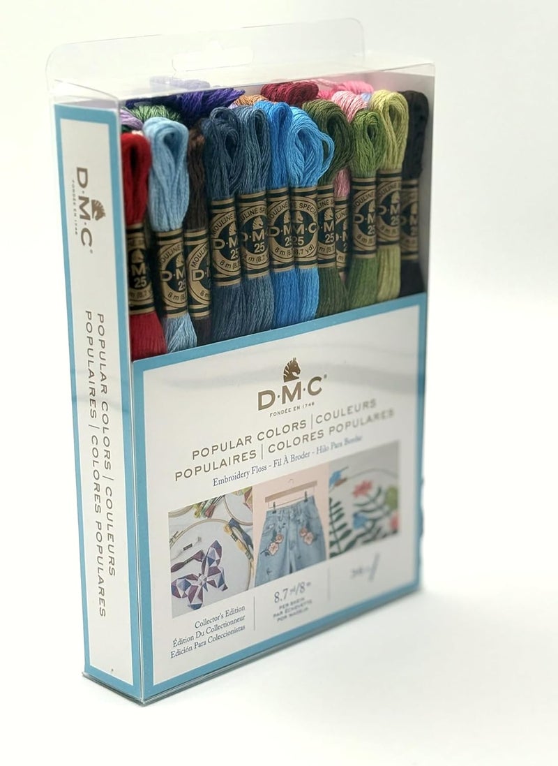 DMC 117F25-PC36 Embroidery Popular Colors Floss Pack, Colors may vary, 8.7-Yard, 36/Pack - Image 4