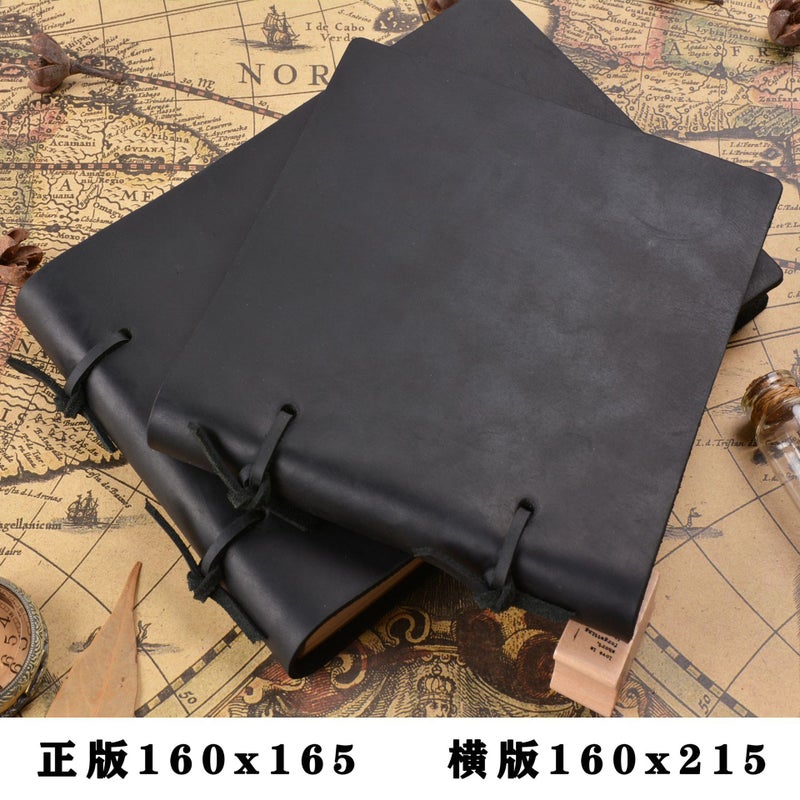 Vintage Handmade Leather Notebook With Genuine Leather Binding, Journal, Sketchbook, Drawing Book, In-Stock Planner - Image 2