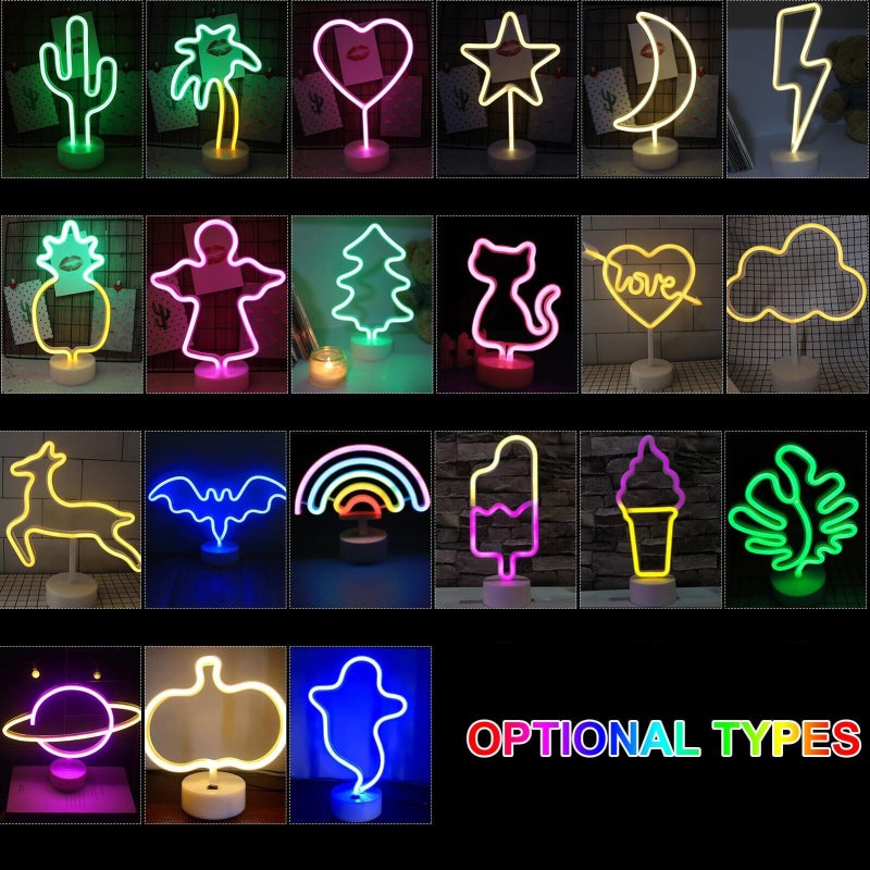 Cute Design Night Light Beside Lamp 3 * AA Cell Operated USB Powered Portable for Home Decoration Deco Birthday Present Gift - Image 2