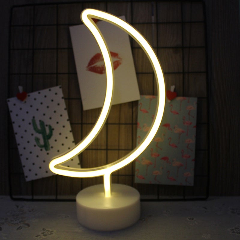 Cute Design Night Light Beside Lamp 3 * AA Cell Operated USB Powered Portable for Home Decoration Deco Birthday Present Gift - Image 1