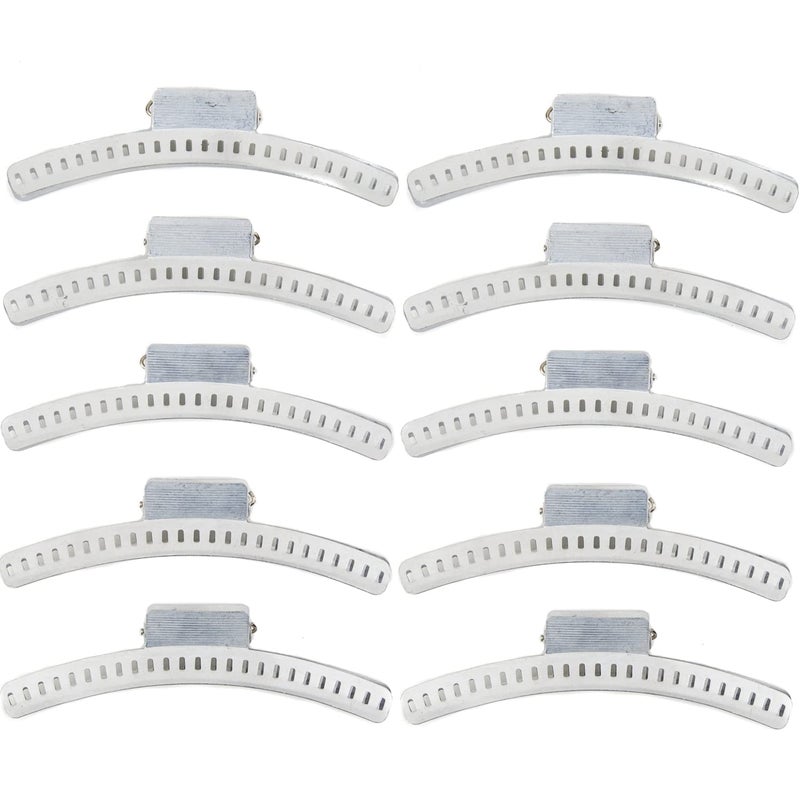 Long Hair Wave Setting Clips Set of 10 Aluminum 475 Butterfly Clamps for Finger Marcel and Long Hair Waves