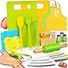 Yeeammk Montessori Kitchen Tools for Toddlers21PCS Kids Cooking Sets RealMontessori Cooking Set for Toddlers Kids Chef Set with Children Safe Knives Cutting Set - Image 2