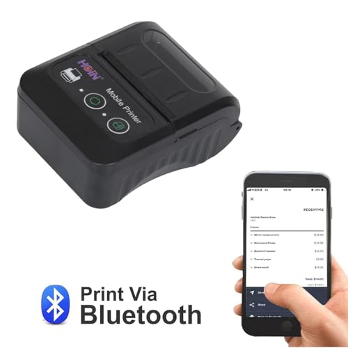 HOIN Original Hoin 58mm Portable Rechargeable Thermal Printer. Bluetooth + USB Interface, with Charger - Image 4