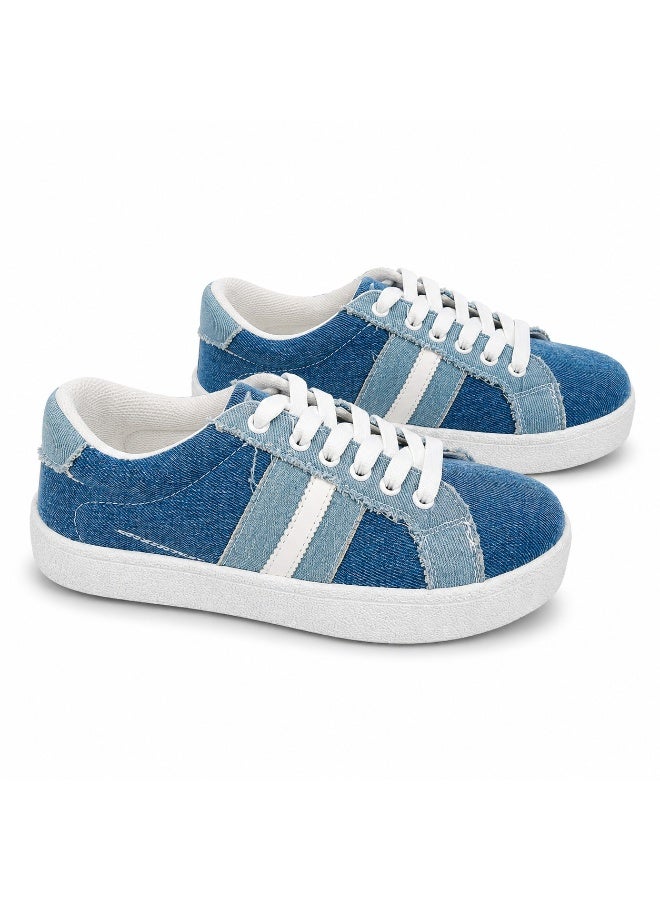فيبراندا Casual Denim Sneakers with a Trendy Design SN-31 - Image 2