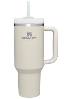 Stanley Stainless Steel Tumbler with Lid and Straw for Iced Tea, Coffee and Juice, 887 ml - Cream 2.0