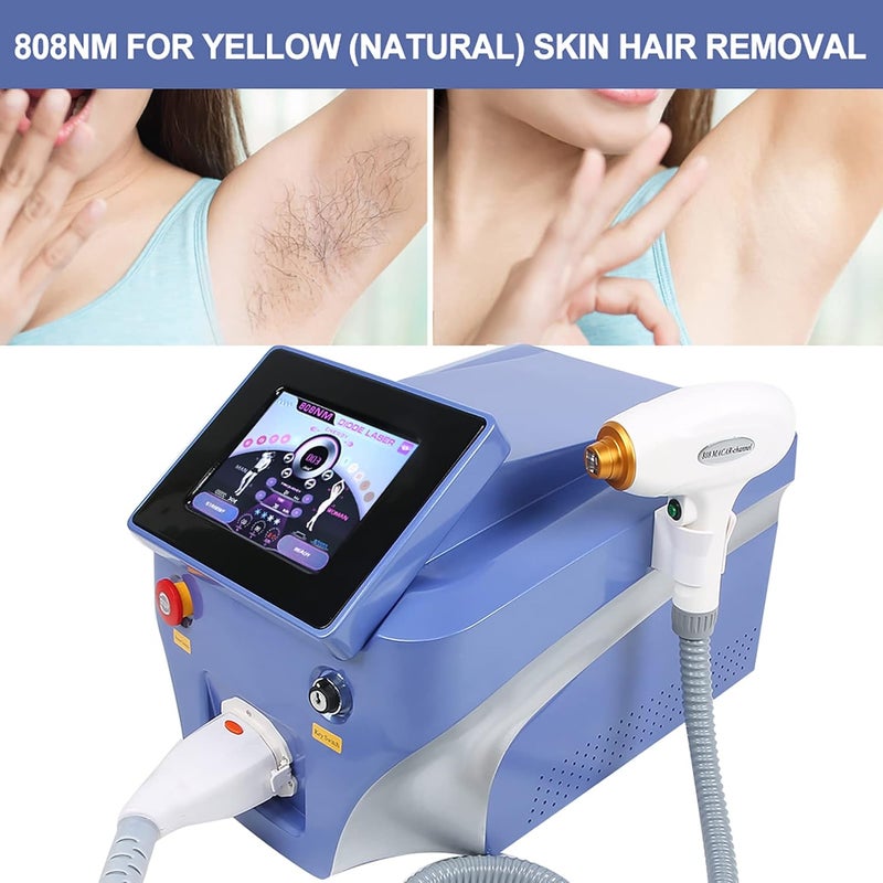 klarako Hair Removal Machine, Portable 808 Diode Laser Hair Removal Machine, Designed for Beauty Salon (3 wavelengths: 755nm/ 808nm/ 1064nm) - Image 4