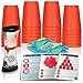 Gamie Stacking Cups Game for Kids Set Includes 24 Cups 18 Fun Challenging Cards and Water Timer Family Games for Kids and Adults Indoor Recess Game for Classroom Gifts for Boys and Girls - Image 3
