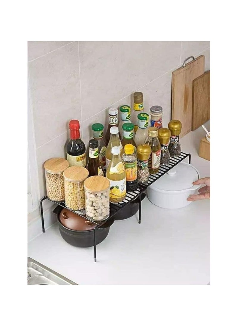 Spaceshoop Extra Couple Shelf in Kitchen Wardrobe and Undersink Organizer Two in One Seasoning Plates Small and Grow Up by Place  - Image 3