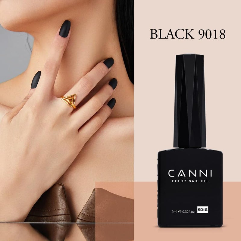 CANNI 2Pcs Hema-Free Black White Gel Nail Polish Set- Black and White Gel Polish Kit, Soak Off LED Nail Gel Manicure Kit DIY at Home Salon Gifts for Women Girls - Image 5